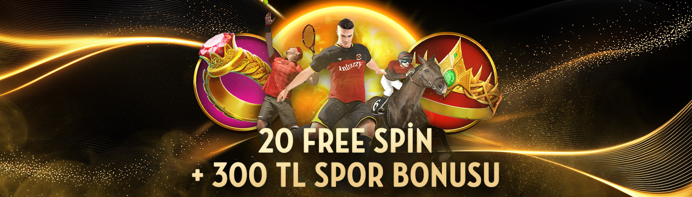 Sanal sporlardan kazanılan 20 Free Spin ve 300 TL spor bahis bonusu CasinoMetropol çifte ödül kampanyası